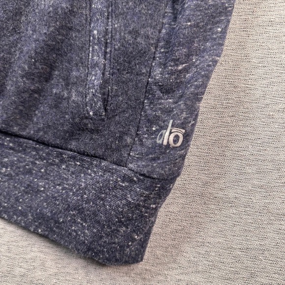 Alo Yoga Winter Frost Vest Woman S Blue Sherpa Lined Sleeveless Mock Neck Pocket - Picture 2 of 9